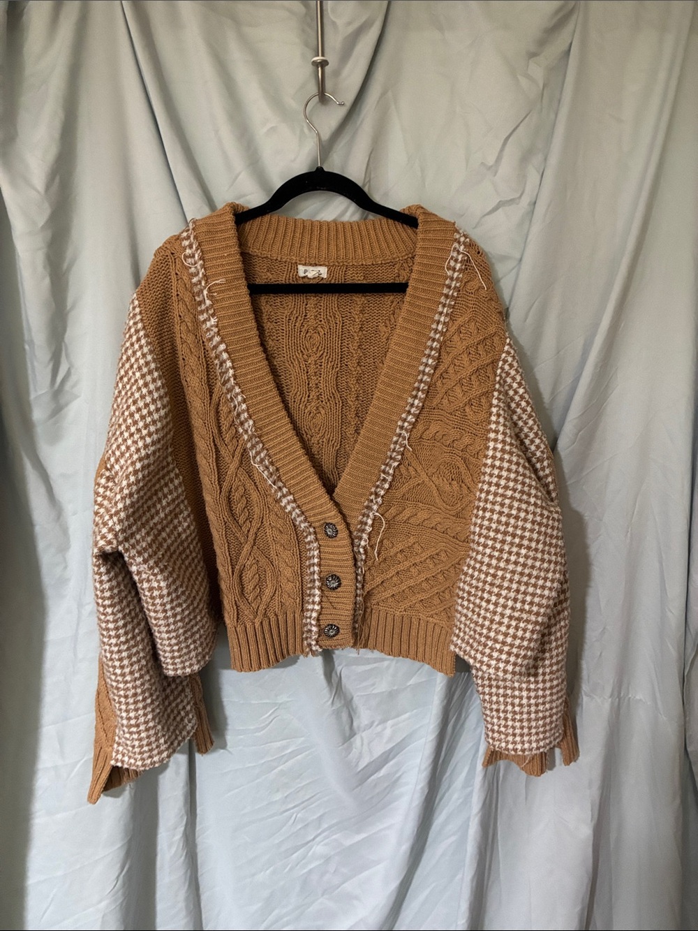 POL Cropped Oversized Cardigan